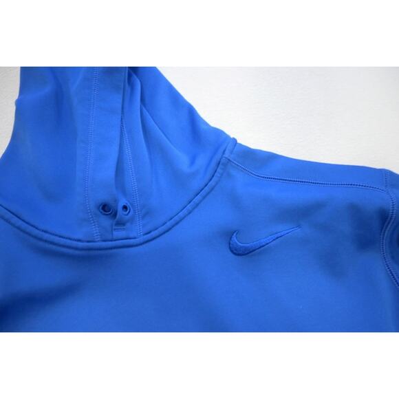 Nike Hoodie Therma Fit Blue Athletic Pull Over Fleece Sweater Mens Size XL - Picture 9 of 12